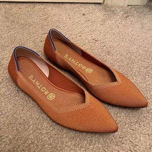 Rothy’s the point women’s flats burnt orange. Size 9.5